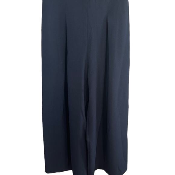 Eliza J Navy Blue Sleeveless One Piece Lined Pants Romper Women Sz 10 - Picture 5 of 12
